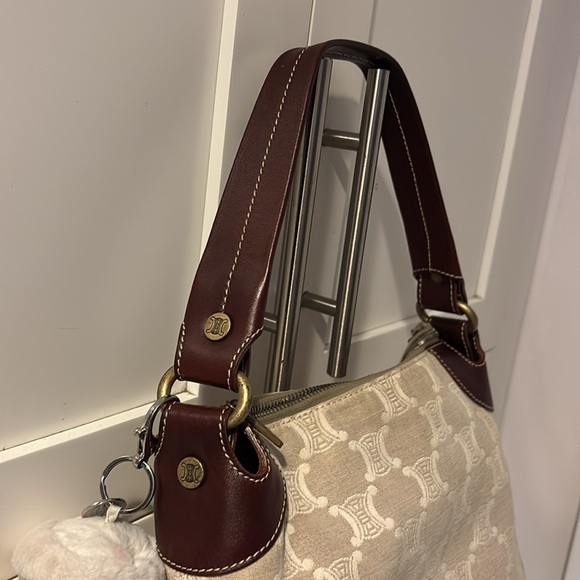 Authentic Celine Triomphe logo shoulder bag - Picture 8 of 14